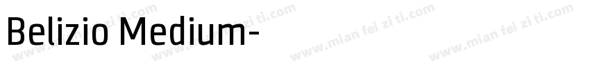 Belizio Medium字体转换
